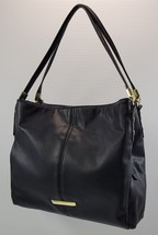 *Z1) Anne Klein Black Faux Pebble Leather Shoulder Tote Hand Bag Purse - $11.87