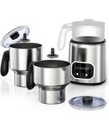 14-in-1 Milk Frother Dual Cup, IH Heating, Auto Memory, Stainless Steel - $1,383.83 MXN