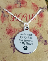 New Pet Memory Necklace Rainbow Bridge Paw Print Dog Cat Pet Loss Jewelry Unixex - £12.98 GBP