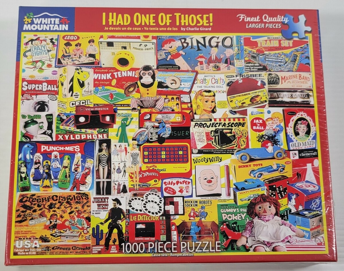 *N) White Mountain Puzzle - I Had One of Those #1166 - 1,000 Pieces - 24... - $19.79