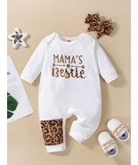 Baby romper Mama&#39;s Bestie Valentines gift for new mom, cute baby onsie b... - £25.91 GBP