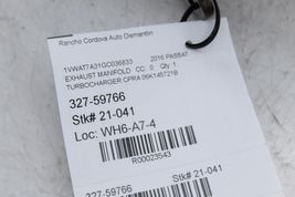 Turbo Turbocharger 1.8L CPRA VIN 1 5th Digit Fits 15-18 JETTA 23543 image 12