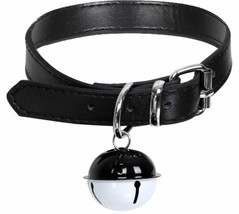 Women Sexy Punk Gothic PU Leather Choker Bell Collar Necklace Neck Ring Jewelry - £6.10 GBP
