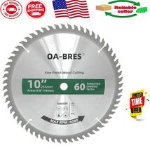 Durable 10-Inch 60T Circular Saw Blade with 5/8 Inch Arbor - Smooth Cuts - $626.60 MXN