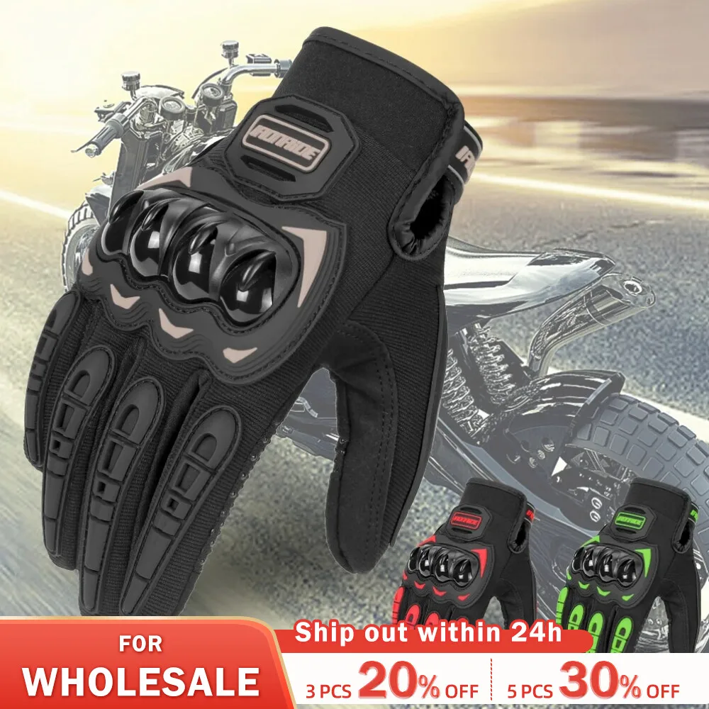 Motorcycle Gloves Men Touch Screen Moto Racing Riding Motorbike Protective Gear - £17.91 GBP+