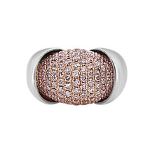 Fine 3.98ct Natural Fancy Pink Diamonds Engagement Ring 18K Solid Gold Round - £8,215.74 GBP
