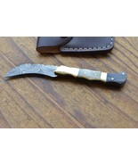 damascus custom made folding knife Laguiole Type From The Eagle Collecti... - $555.79 MXN