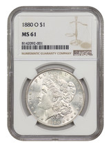 1880-O $1 Ngc MS61 - £147.16 GBP
