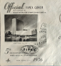 US FDC First Day of Issue cover 5th International Philatelic Expo 1956 N... - £7.69 GBP