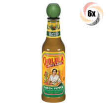 6x Bottles Cholula Green Pepper Medium Heat Hot Sauce | Zesty Sweet Flav... - $40.14