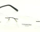 Neuf LUMIERE Lunettes Italie 1608 C8 Noir Lunettes sans Bordures 51mm (N... - $1,182.00 MXN