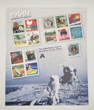 1999 USPS 1960s Celebrate the Century Stamp Sheet 15ct 33c B9 - £9.43 GBP