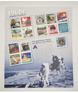 1999 USPS 1960s Celebrate the Century Stamp Sheet 15ct 33c B9 - £9.42 GBP