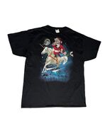 Dec 25th SANTA CAT Graphic Tee Shirt BELIEVE Unicorn Christmas Holiday M... - $18.80