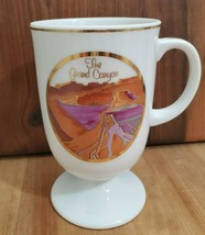 Vintage Grand Canyon Arizona Ceramic Coffee Cup Mug Gold Rim Unique Design - £6.38 GBP