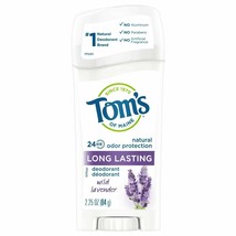 Toms of Maine Deodorant Stick Long Lasting Lavender - £9.92 GBP