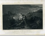 Midnight on the Battle Field 1887 Engraving My Story of War Livermore - £27.60 GBP