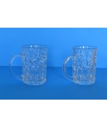 Crystals-Mikasa Frostfire Rippled Textured Clear Crystal Glass Beer Mug ... - $18.00