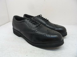 Rockport Men&#39;s Dressports Steel Toe Wing Tip Oxford RK6741 Black Leather 9W - £44.72 GBP