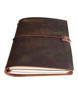 A5 Travelers Notebook With 3 Lined Inserts - Refillable Leather Travel J... - £43.90 GBP