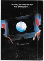 Classic Star Trek USS Enterprise Viewscreen Greeting Card 1986 #5534 NEW... - $6.89