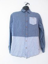 Ebound Denim Men’s Blue Long Sleeve Shirt Size XL - £7.42 GBP