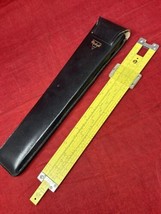 1962 Pickett All Metal Slide Rules N-500-ES Hi Log Black Leather Case Usa Made - $44.55