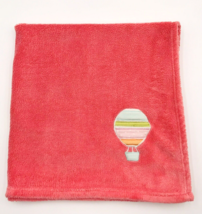 Circo Baby Blanket Hot Air Balloon Coral Plush Single Layer Target - £11.98 GBP