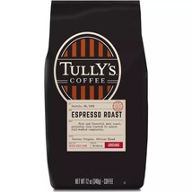 TULLY&#39;S ESPRESSO ROAST GROUND COFFEE 12OZ - $15.87