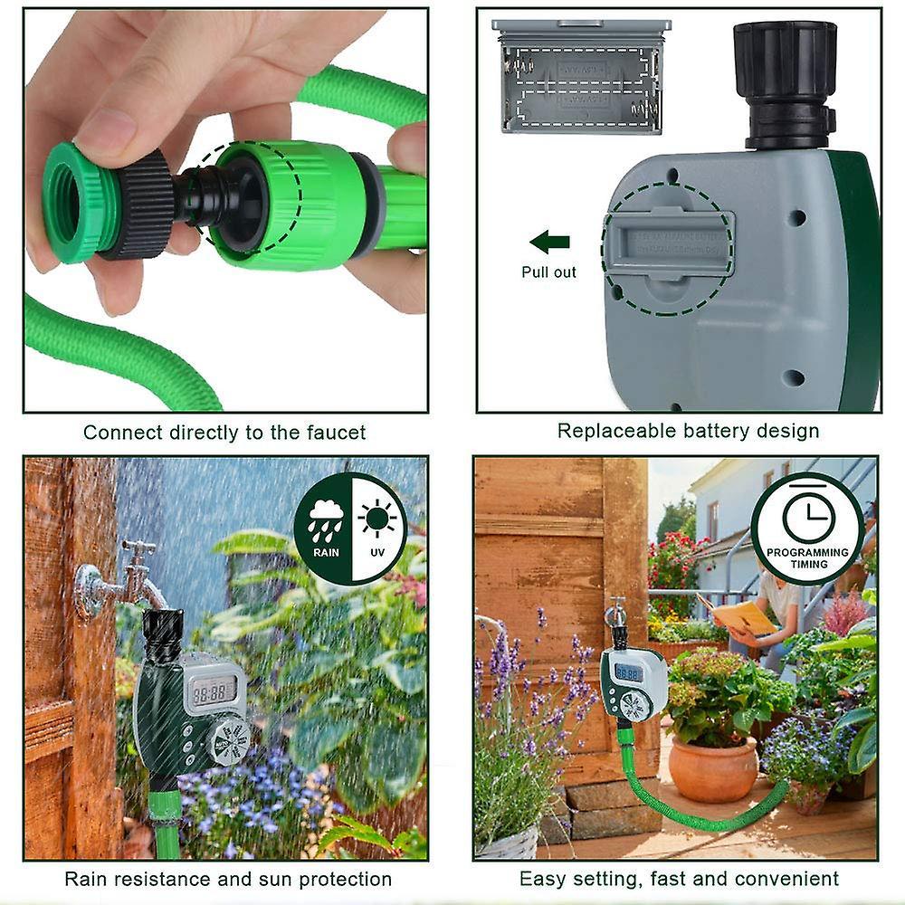Automatic Garden Water Timers Watering Irrigation System Water Control ...