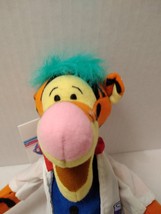 The Disney Store&#39;s Tigger the Mad Scientist bean bag plush Colorful Tiger - £12.05 GBP