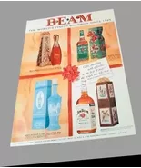 1960 VTG Jim Beam Bourbon Print Ad Holiday Ad w/Christmas Decanters, Pac... - $184.02 MXN
