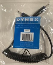 NEW Dynex 4 ft 1.2m Coiled 3.5mm Stereo Audio Cable Black DX-DCAUX - $7.47