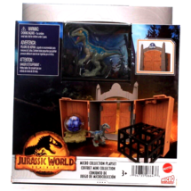 Mattel Jurassic World Dominion Blue Velociraptor Micro Collection Playset - $23.99