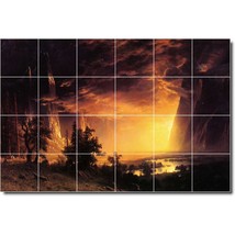 Albert Bierstadt Landscape Painting Ceramic Tile Mural P00529 - £191.84 GBP+