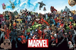 Marvel Comics The Line Up Characters Poster New 22.375 X34 Avengers - £11.87 GBP