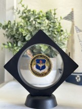 U S AIR FORCE Air Education &amp; Training Command Challenge Coin With Display Case - £15.52 GBP