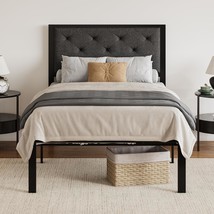 &quot;Sha Cerlin Twin Size Metal Platform Bed Frame&quot; Features An Easy-To-Assemble - $102.98