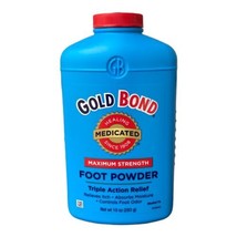 Gold Bond Medicated Maximum Strength Foot Powder 10oz With Talc - £13.87 GBP