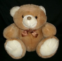 10&quot; Vintage Marshall Fields Brown Tan Teddy Bear Stuffed Animal Plush Toy Korea - £18.67 GBP