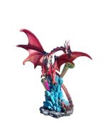 Red Winged Dragon Guardian with Magical Crystals Collectible Figuring H ... - $52.70