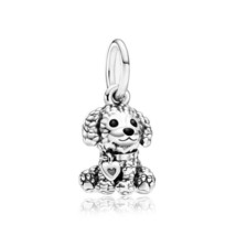 Cute Poodle Dog Hang Charm Fit Original Pan Bracelet Women DIY Jewelry Making - $12.11