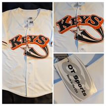 2013 Frederick Keys White Minor League Baseball Jersey MD OT Sports Larg... - $103.40