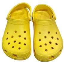 CROCS Yellow Classic Clog Sandal Shoes Unisex M6 W8 Waterproof Casual - $25.00