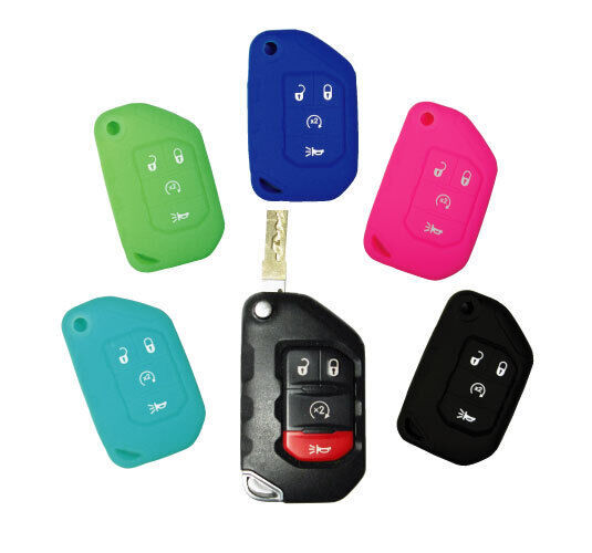 Keyless Entry Remote Rubber Fob Cover JEEP Wrangler 2025 2024 2023 2020 ... - $8.99