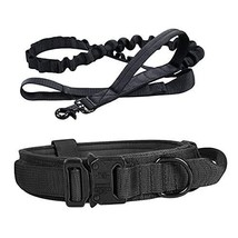 Tactical Dog Collar w/ Handle +Leash Heavy Duty Military Service Canine ... - $9.99