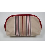 LANCOME COSMETICS MAKEUP BAG POUCH STRIPED STRIPES NEW - $7.91