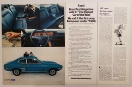 1971 Print Ad The Mercury Capri by Lincoln Import Car of the Year - £9.19 GBP