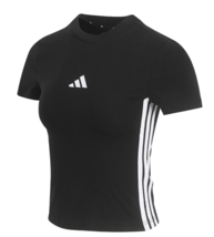 adidas Essentials 3S Slim Baby Tee Women's Sports T-Shirts Casual AsiaFi... - $40.41