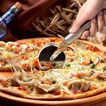 6.5CM Stainless Steel Pizza Single Wheel Cutter - Versatile Household Cake and W - £5.59 GBP+